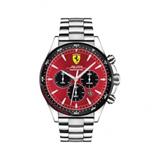 Ferrari Men's Pilota Quartz Watch with Stainless S