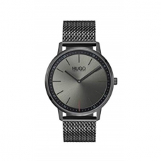 Hugo Men's #Exist - Ultra Slim Quartz Grey IP and