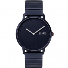 Hugo Echo Navy Blue Stainless Steel Unisex Watch -