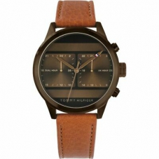 Tommy Hilfiger Men' s Brown Leather Watch-1791594