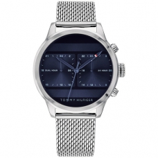 Tommy Hilfiger Men's Icon Dual Time Navy Blue Sunr