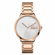 Lacoste Women's Quartz Watch Strap, Rose Gold, 16