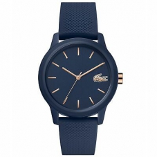 Lacoste Womens 12-12 Navy Silicone Strap  Navy Dia