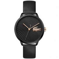 Lacoste Lexi Black Leather Ladies Watch - 2001069