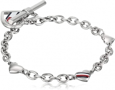 Tommy Hilfiger  Silver Tone Open Heart Bracelet 27