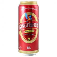 KINGFISHER STRONG BEER 24X500ML 8% (CASE 24)