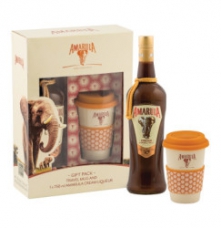 AMARULA GIFT PACK WITH TRAVEL MUG 6X1L(CASE 6)