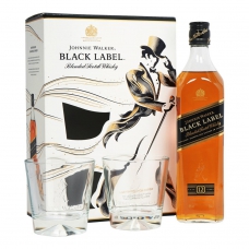 JOHNNIE WALKER BLACK 750MLGift Pack (Case 6)